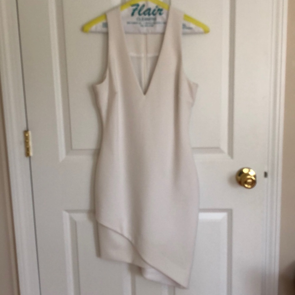 Elizabeth & James white asymmetrical dress